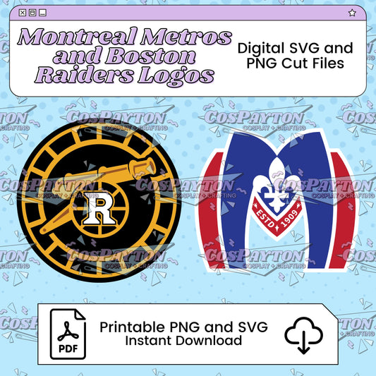 Montreal Metros/Boston Raiders Cosplay Template Inspired by Heated Rivalry | PNG SVG Available