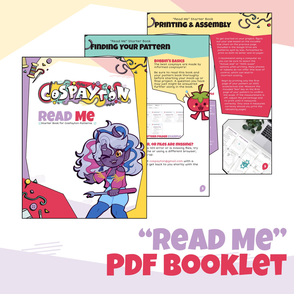 “Read Me” Cosplay Sewing Pattern Tips and Tricks Booklet