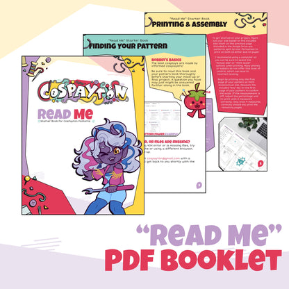 “Read Me” Cosplay Sewing Pattern Tips and Tricks Booklet