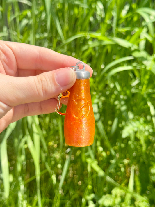Orbitz Bottle Shaker Keychain and Earrings