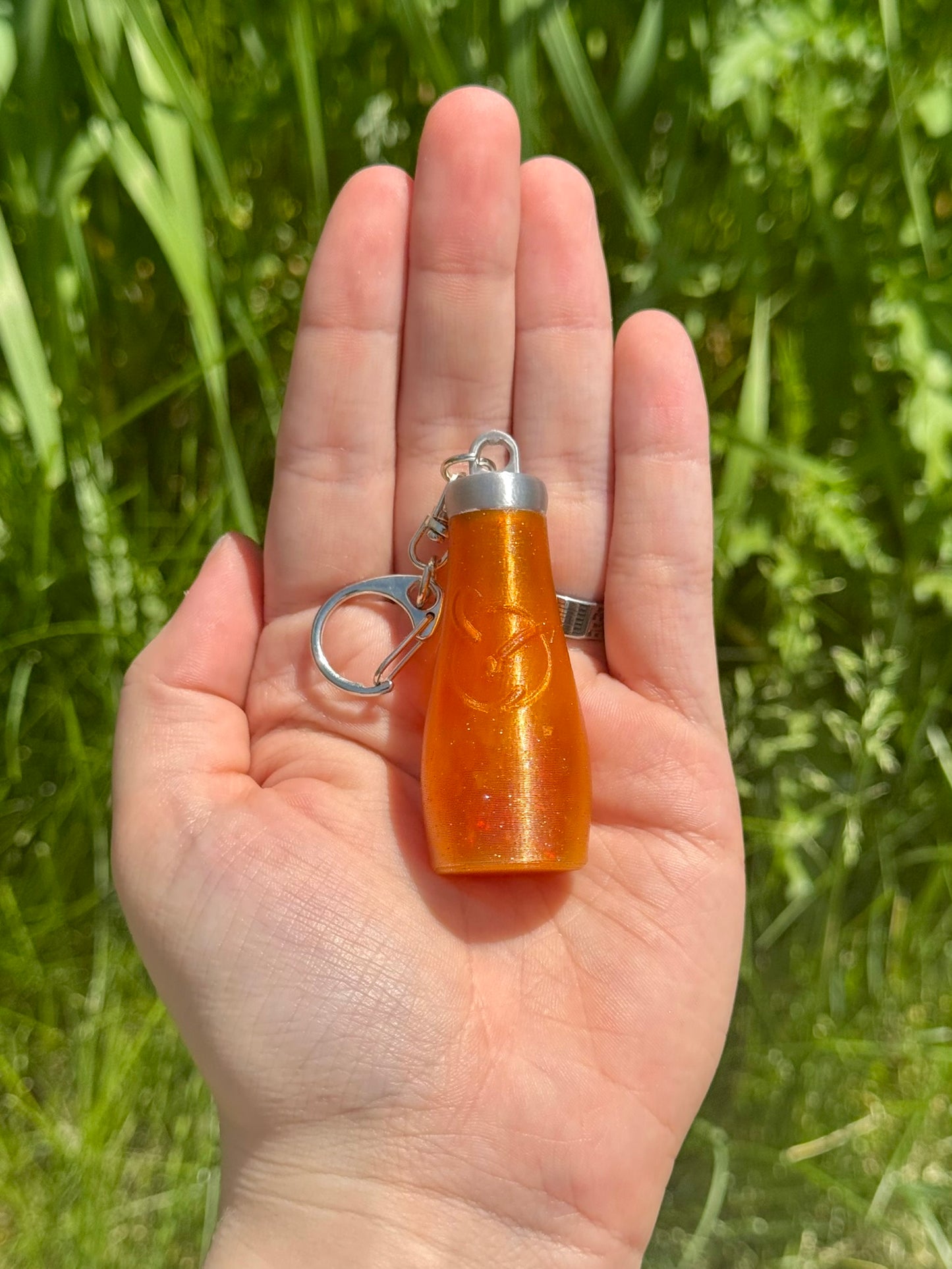 Orbitz Bottle Shaker Keychain and Earrings