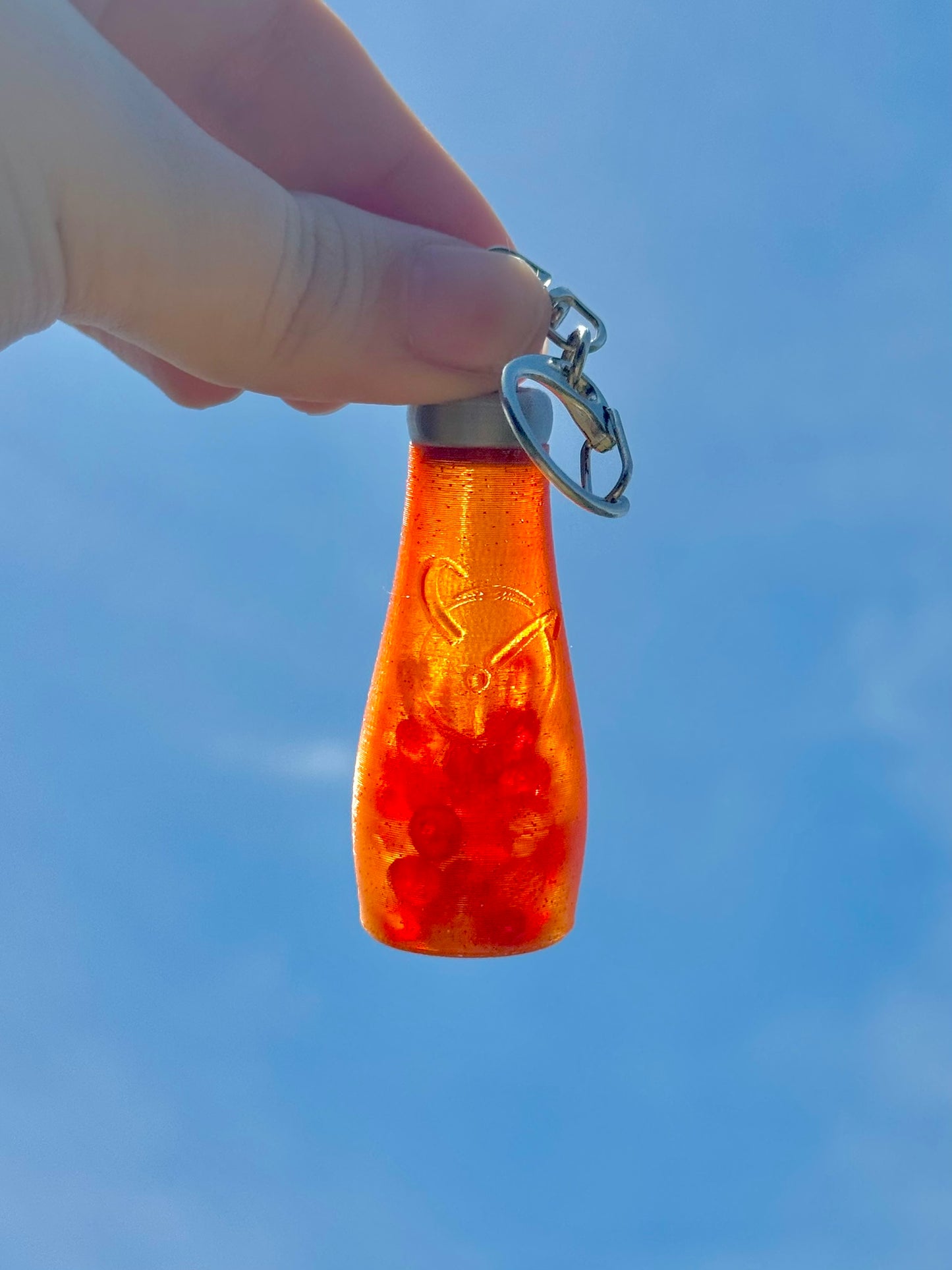Orbitz Bottle Shaker Keychain and Earrings