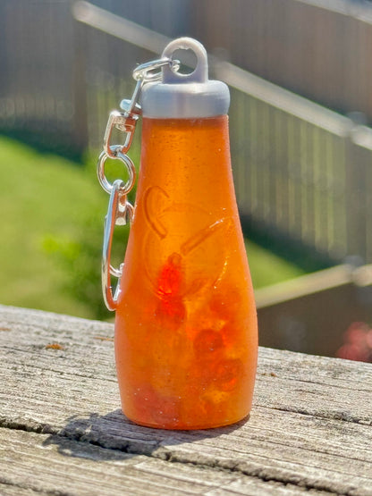 Orbitz Bottle Shaker Keychain and Earrings