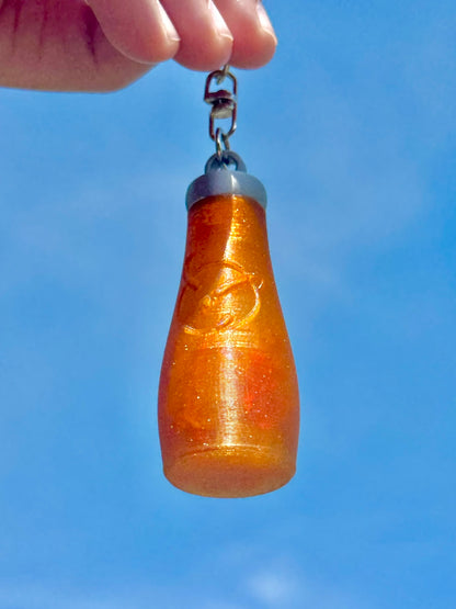 Orbitz Bottle Shaker Keychain and Earrings