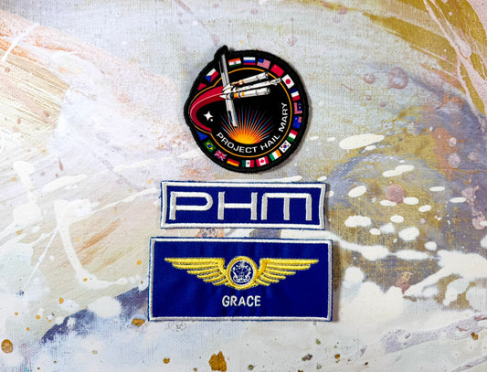 Hail Mary Grace Cosplay Embroidered Mission Patches