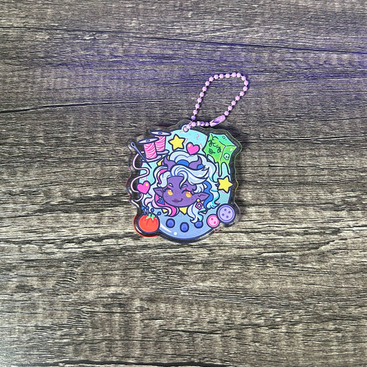 Zenirith Tiefling Mascot Acrylic Charm | CosPayton Cosplay Keychain