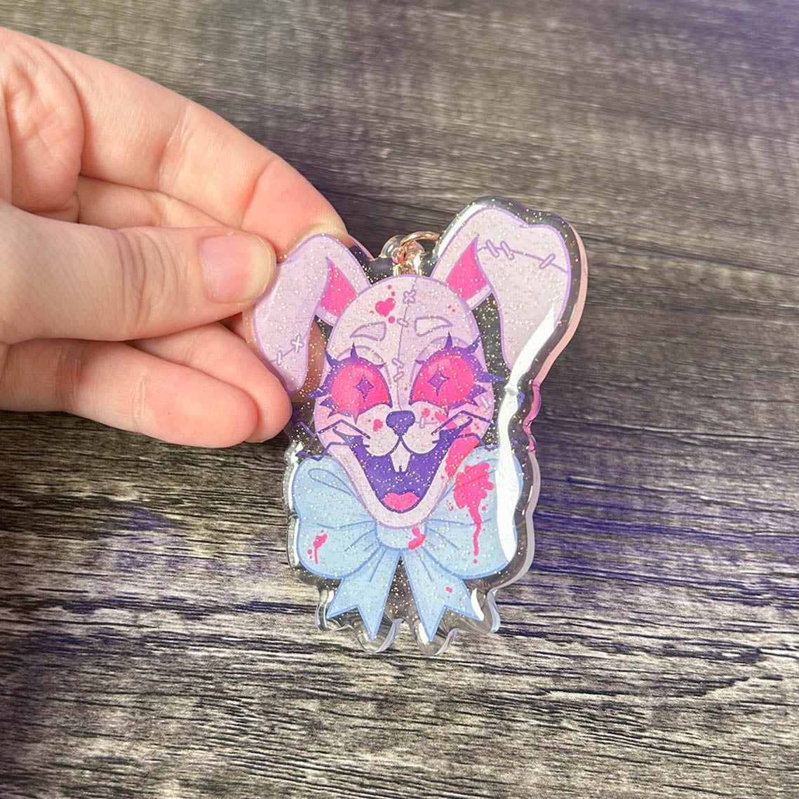 Vanny Bunny Acrylic Charm | Five Nights Inspired Keychain