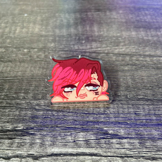 Vi Peeker Acrylic Pin | Arcane Inspired