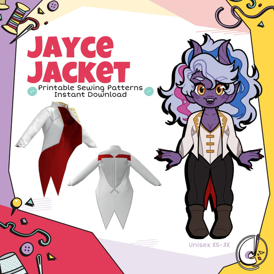 Jayce Jacket Cosplay Sewing Pattern (Digital Download)