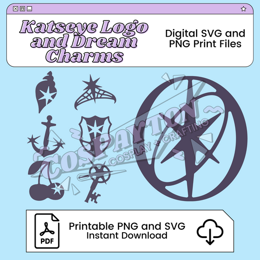 Katseye Dream Charm and Logo Printable Template Inspired by Katseye | PNG PDF SVG Available