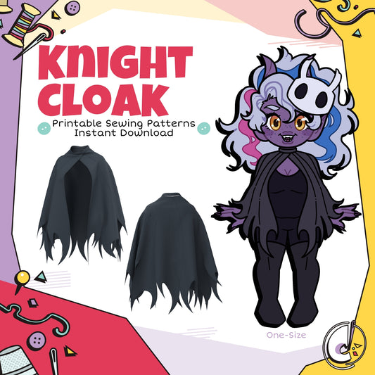 Knight Cloak Cosplay Sewing Pattern (Digital Download)