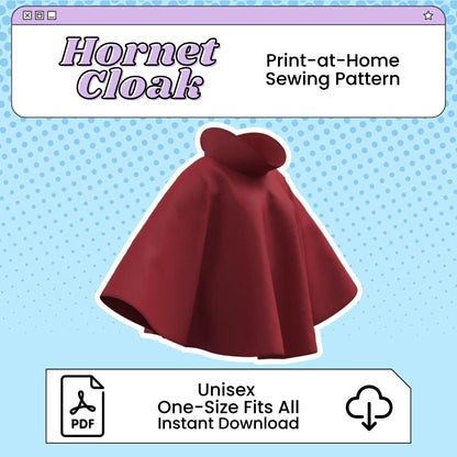 Hornet Cloak PDF Cosplay Pattern | Silksong/Hollow Knight Inspired Printable Costume Pattern