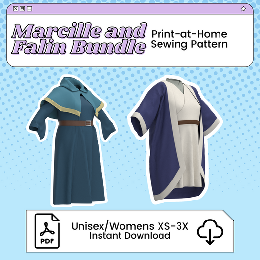 Marcille Donato and Falin Touden Cosplay Sewing Pattern Pack | Delicious in Dungeon/Dungeon Meshi Inspired Printable Costume Pattern