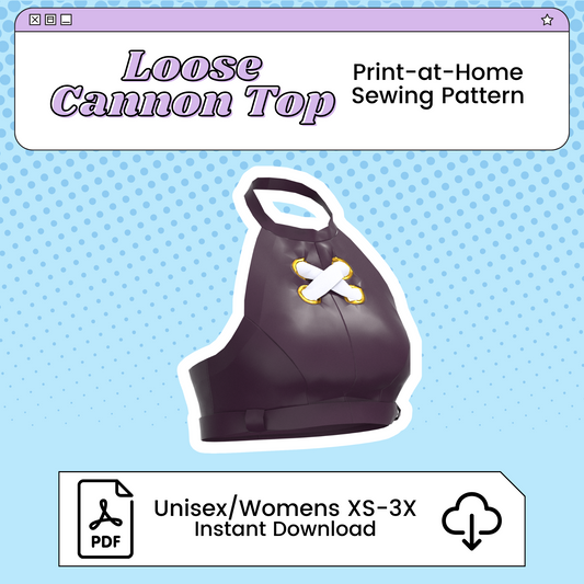 Jinx/Loose Cannon Halter Top PDF Cosplay Pattern | Arcane Inspired Printable Costume Pattern