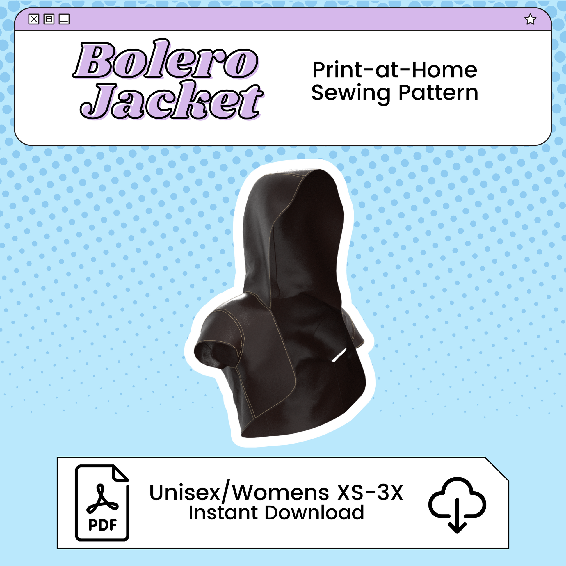 Bolero PDF Sewing Pattern