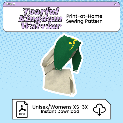 Tearful Kingdom Warrior Link Cosplay Pattern | TOTK Inspired Printable Costume