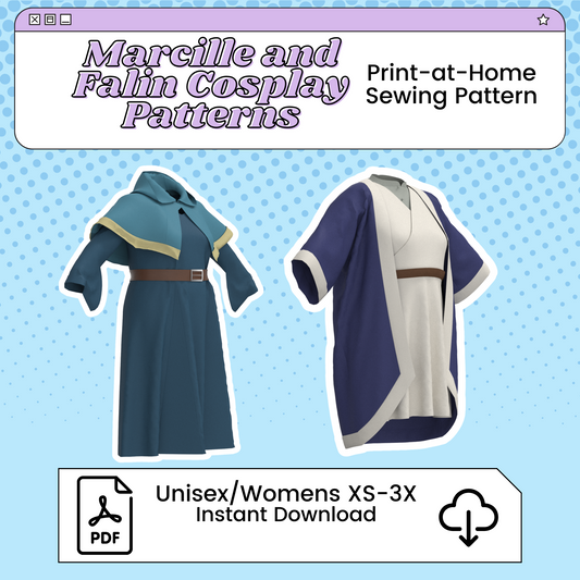 Marcille Donato and Falin Touden Cosplay Sewing Pattern Pack | Delicious in Dungeon/Dungeon Meshi Inspired Printable Costume Pattern