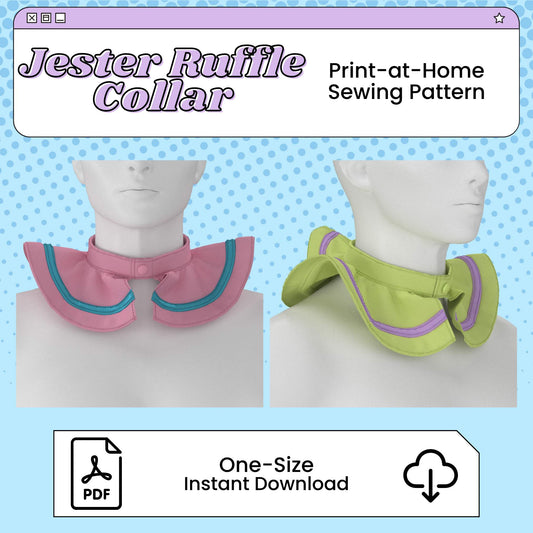 Jester Ruffle Collar PDF Cosplay Pattern | Printable Costume Pattern