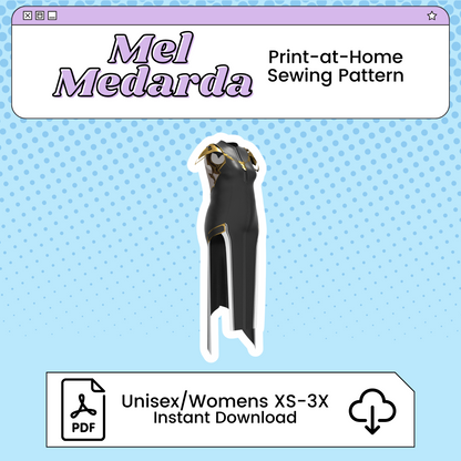 Mel Medarda Dress PDF Cosplay Pattern | Arcane Inspired Printable Costume Pattern