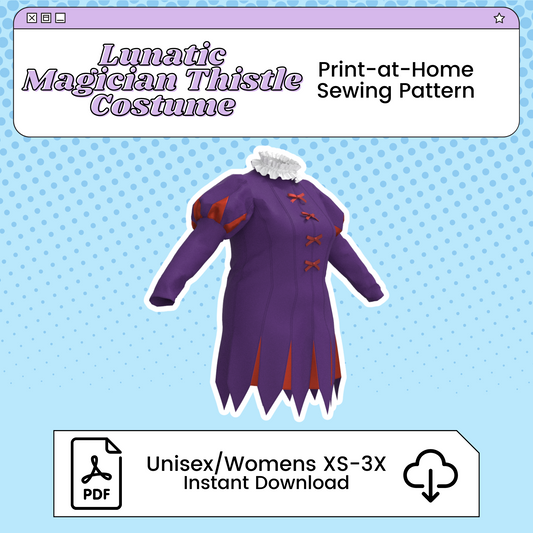 Thistle Lunatic Magician PDF Cosplay Pattern | Delicious in Dungeon/Dungeon Meshi Inspired Printable Costume Pattern