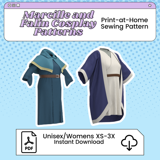 Marcille Donato and Falin Touden Cosplay Sewing Pattern Pack | Delicious in Dungeon/Dungeon Meshi Inspired Printable Costume Pattern