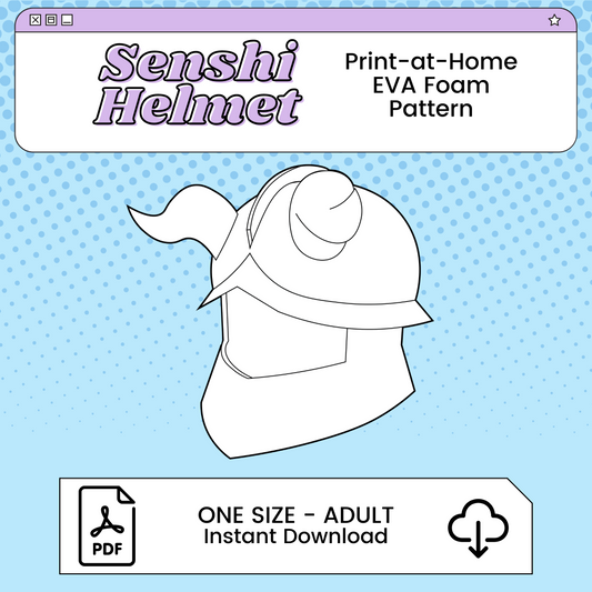 Senshi Helmet PDF EVA Foam Cosplay Pattern | Delicious in Dungeon/Dungeon Meshi Inspired Printable Costume Pattern
