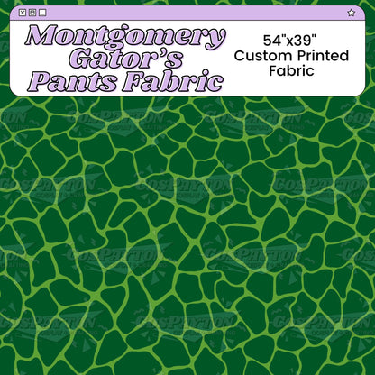 Montgomery Gator Pants Custom Printed Cosplay Fabric | Inspired by Five Nights at Freddy's: Security Breach