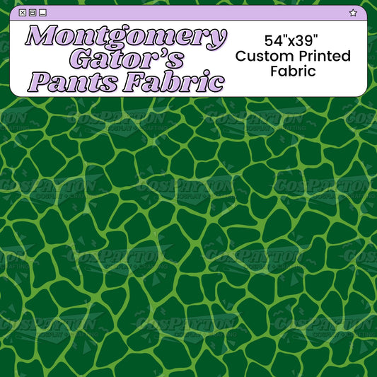 Montgomery Gator Pants Custom Printed Cosplay Fabric | Inspired by Five Nights at Freddy's: Security Breach