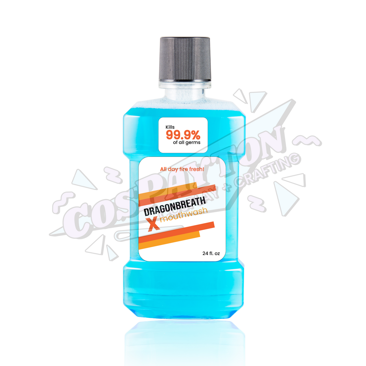 Dragonbreath Mouthwash Bottle Label Printable Template Inspired by Mouthwashing | PNG SVG Available