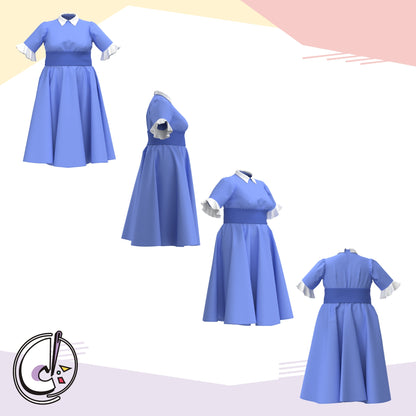 Ragatha Dress Cosplay Sewing Pattern (Digital Download)