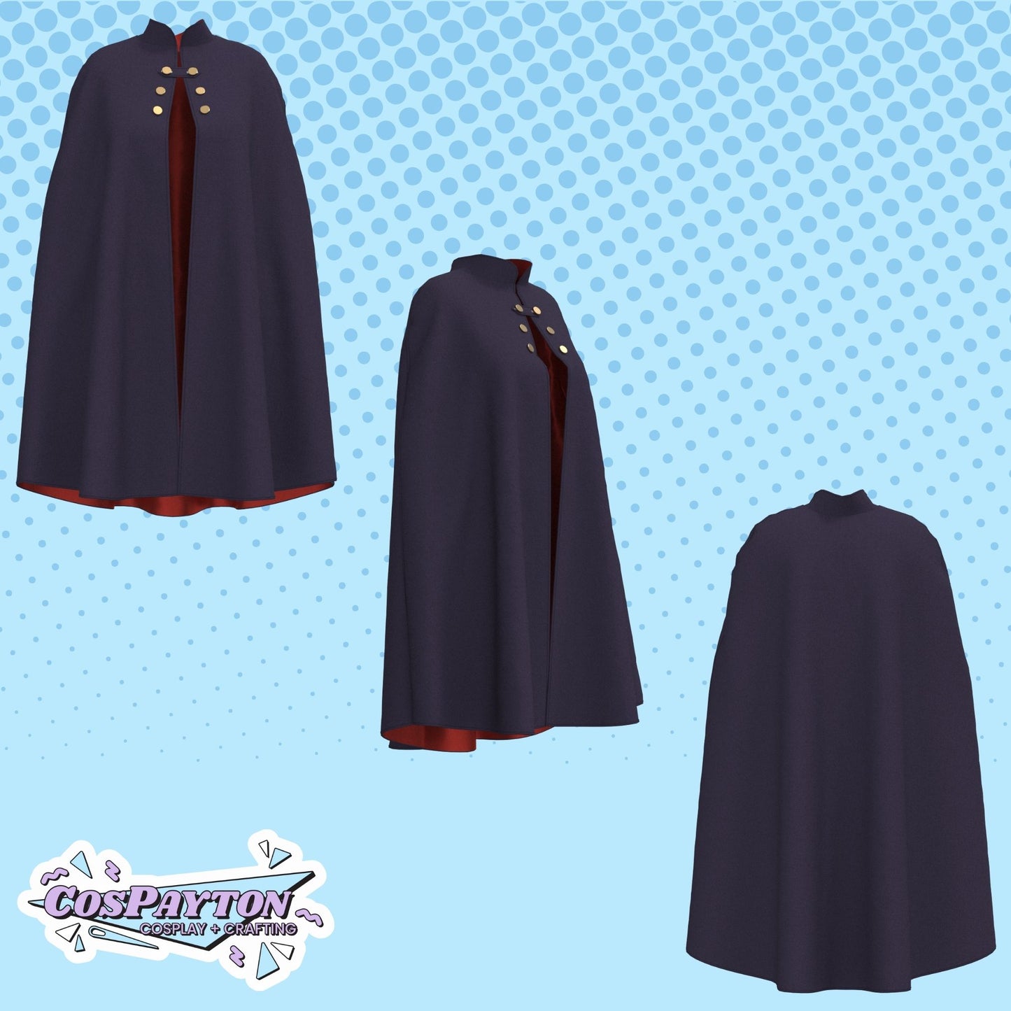 Wirt's Cloak PDF Cosplay Pattern | Over the Garden Wall Inspired Printable Costume Pattern