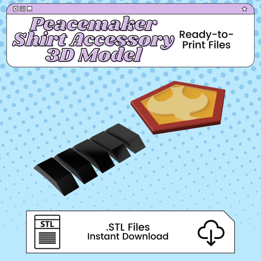 Peacemaker's Shirt Accessories 3D Print File | STL for Cosplay