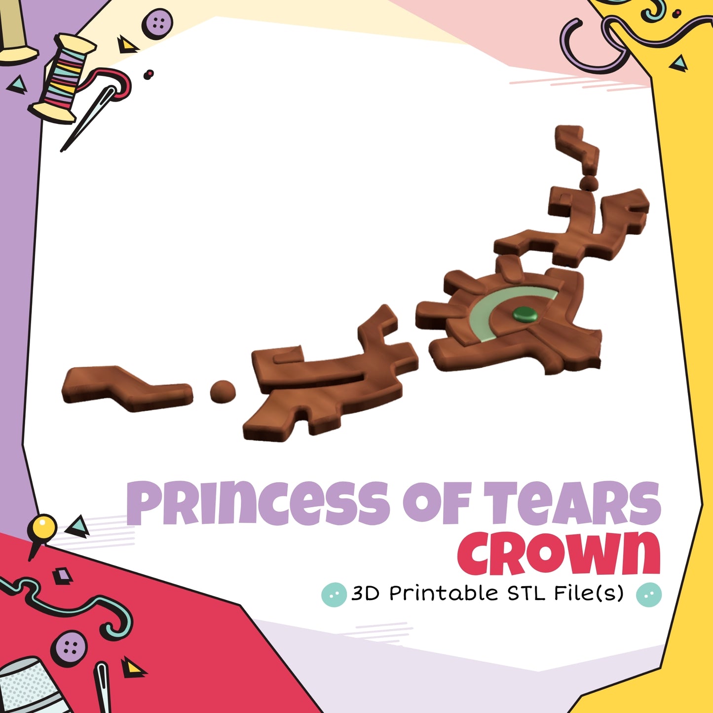 Princess of Tears Cosplay 3D Print STL (Digital Download)