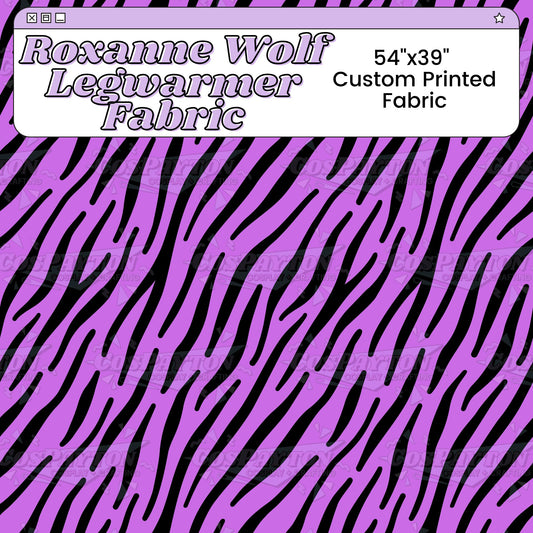 Roxanne Wolf Legwarmers Custom Printed Cosplay Fabric | Inspired by Five Nights at Freddy's: Security Breach