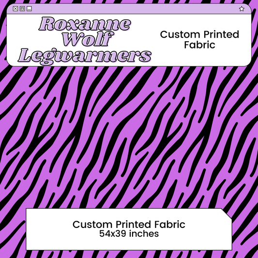 Roxanne Wolf Legwarmers Custom Printed Cosplay Fabric | Inspired by Five Nights at Freddy's: Security Breach