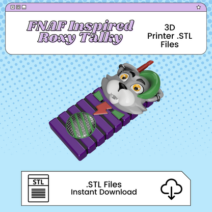 Roxy Talky 3D Print File Inspired by Five Nights at Freddy's | STL for Cosplay