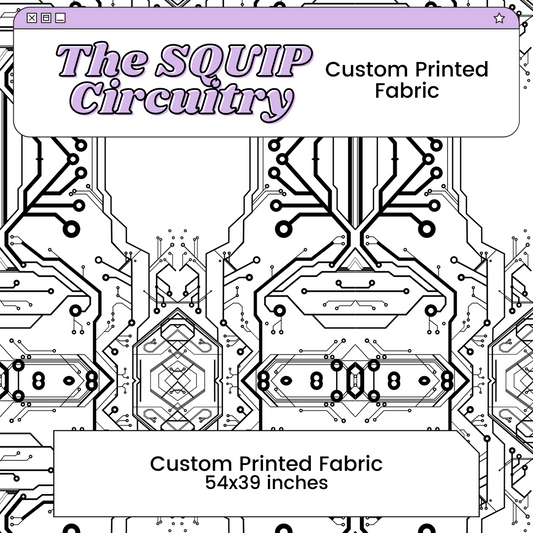 SQUIP Circuitry Custom Printed Cosplay Fabric | Inspired by Be More Chill