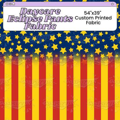 Eclipse Sun and Moon Custom Printed Cosplay Fabric | Inspired by Five Nights at Freddy's: Security Breach
