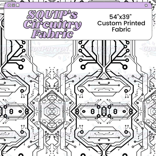 SQUIP Circuitry Custom Printed Cosplay Fabric | Inspired by Be More Chill
