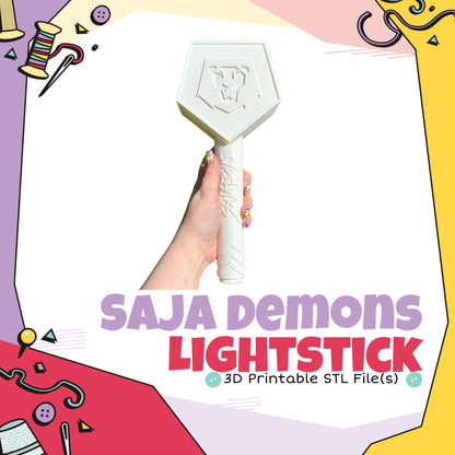 Demon Saja Light Stick Cosplay 3D Print STL (Digital Download)