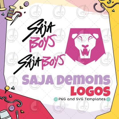Saja Demon Logos Cosplay Template (Digital Download)
