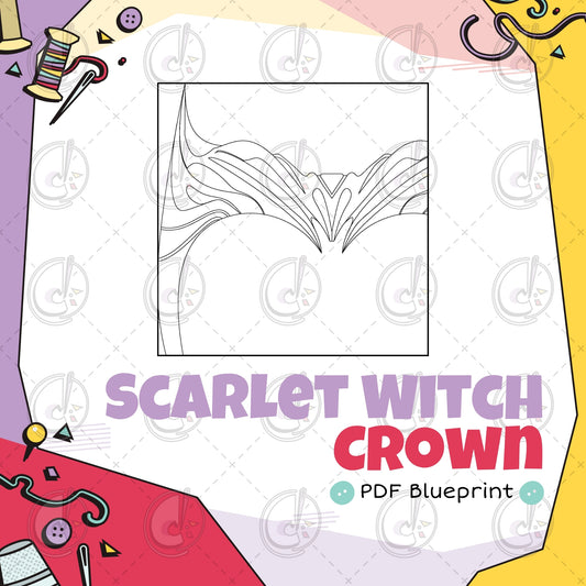 Scarlet Witch Crown Cosplay Blueprint (Digital Download)