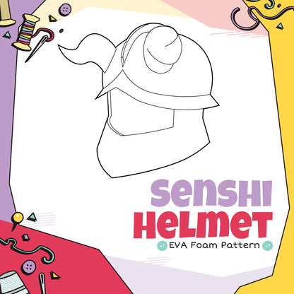 Senshi Helmet EVA Foam Cosplay Pattern (Digital Download)