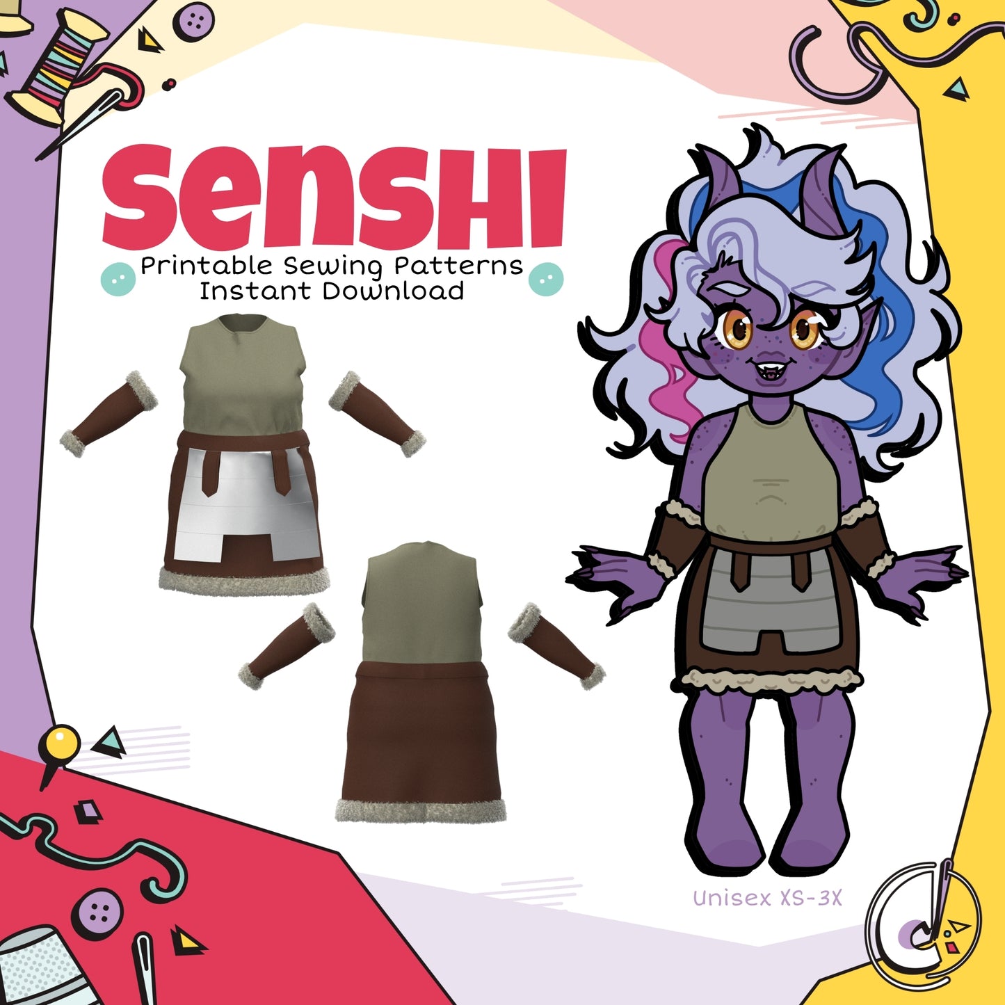 Senshi Cosplay Sewing Pattern Bundle (Digital Download)