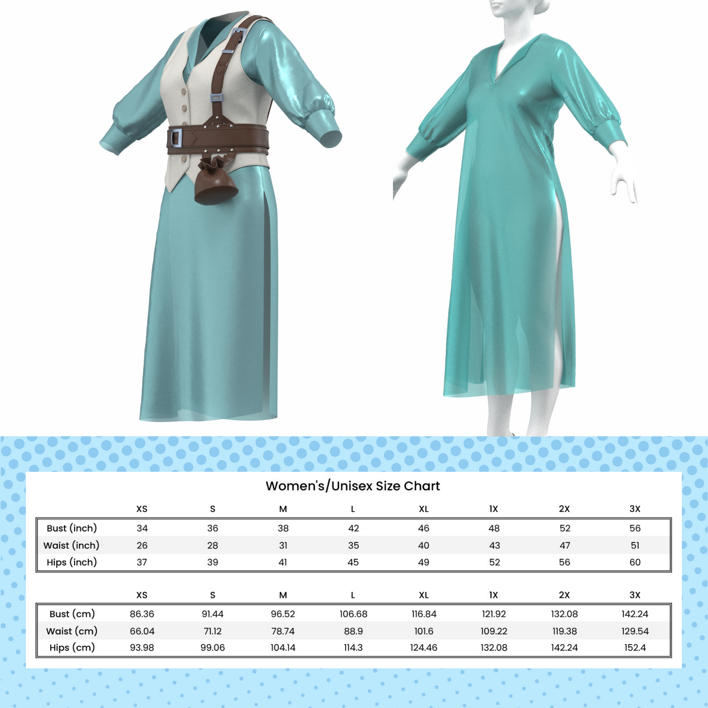 Imogen's Vest and Chemise PDF Cosplay Pattern | Critical Role Inspired
