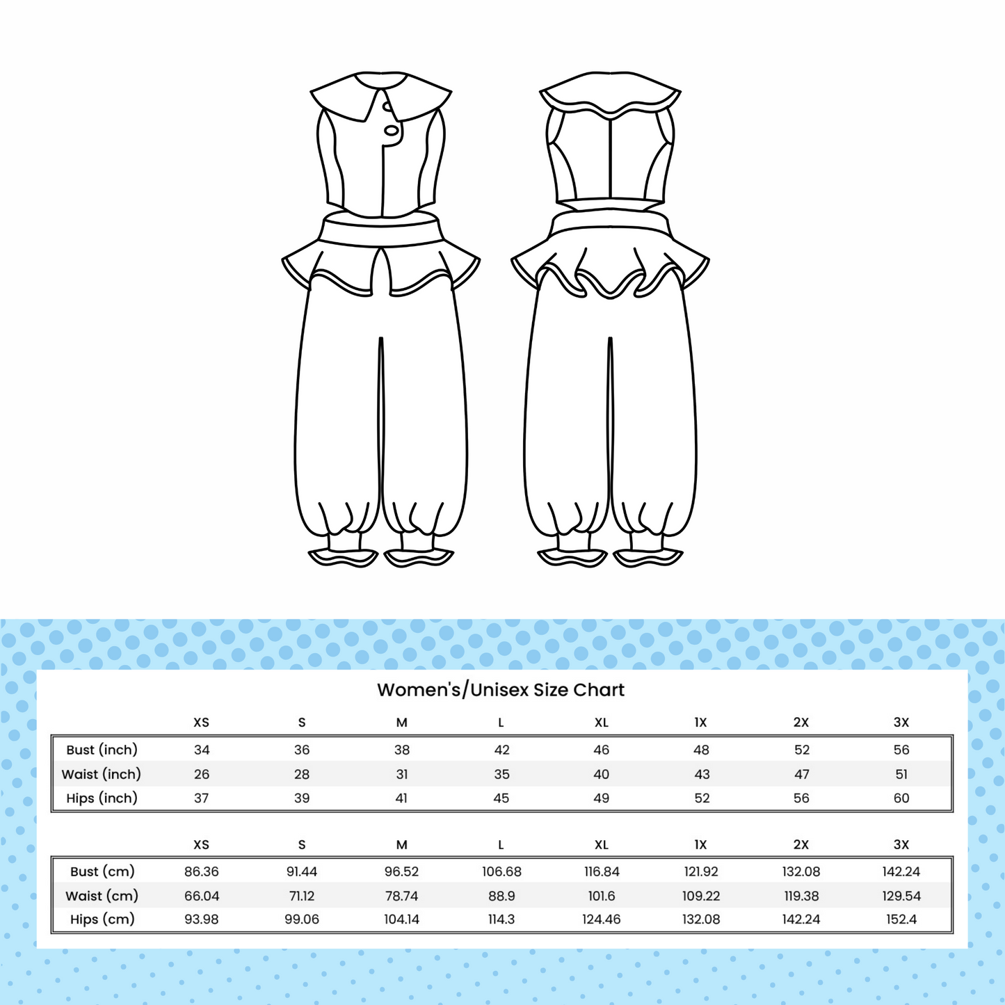 Sun and Moon PDF Cosplay Pattern | Five Nights at Freddy's Inspired Printable Costume Pattern