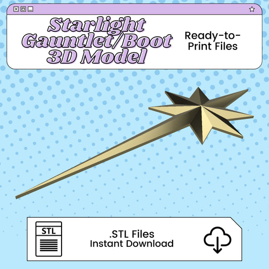 Starlight Gauntlet/Boot Armour 3D Print File Inspired by The Boys | STL for Cosplay