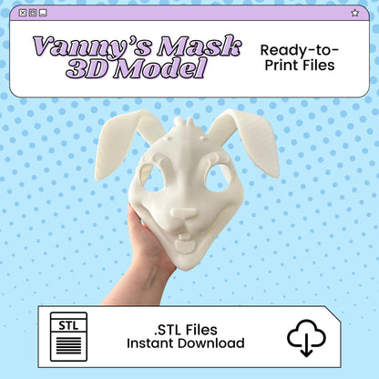 Vanny Mask 3D Print File Inspired by Five Nights at Freddy's: Security Breach | STL for Cosplay