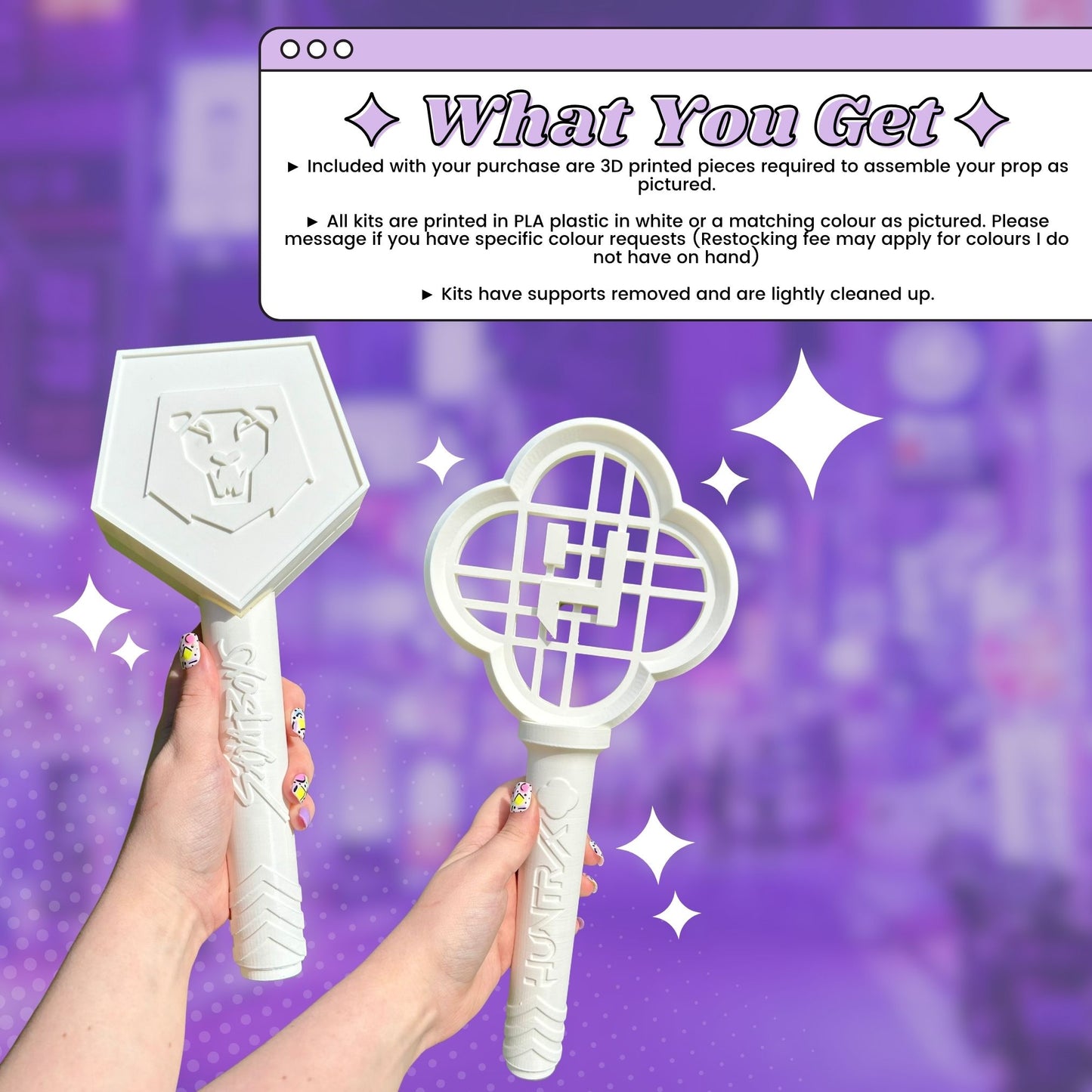 Saja Boys Light Stick 3D Printed Kit for Cosplay | Inspired by KPop Demon Hunters