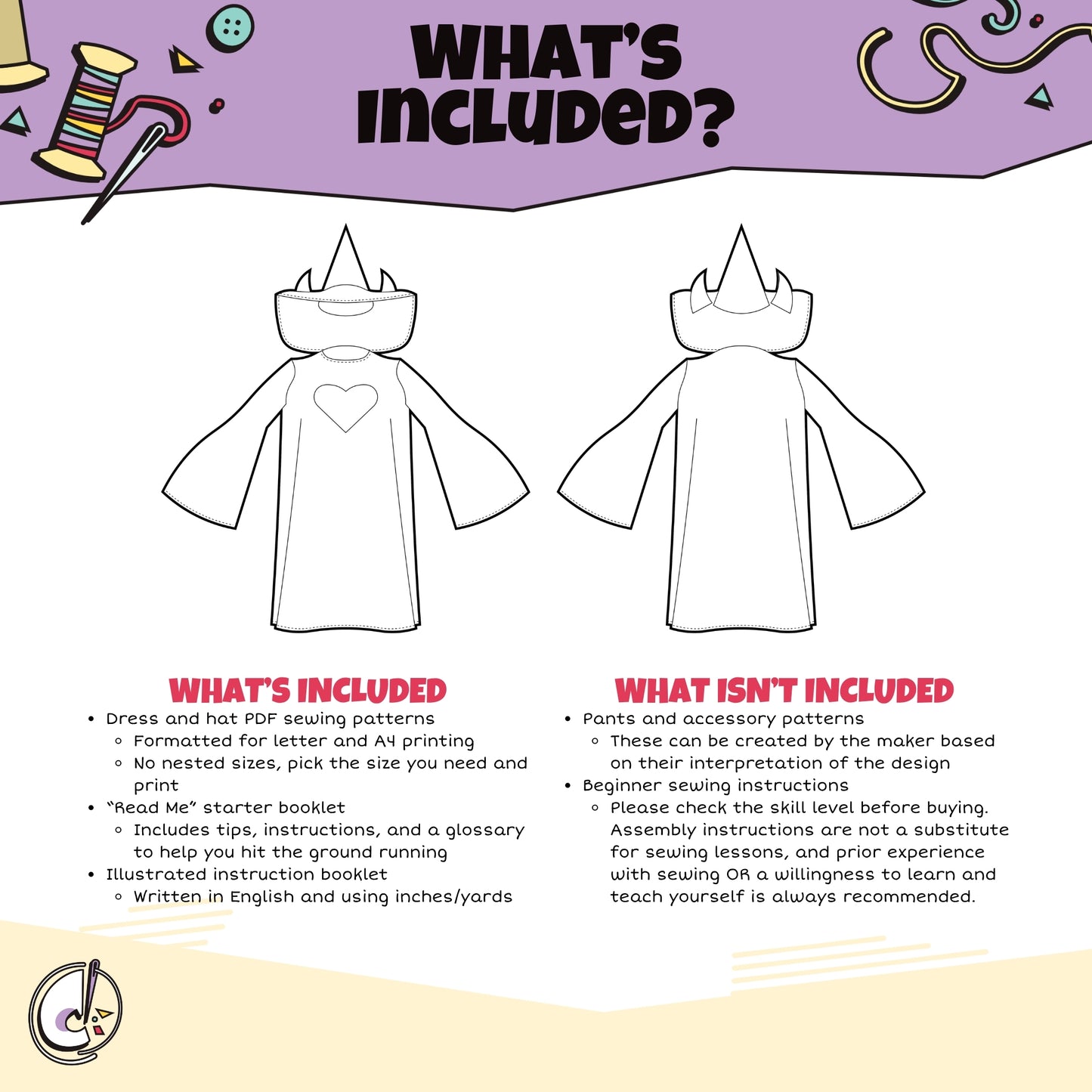 Ralsei Dress and Hat Cosplay Sewing Pattern (Digital Download)